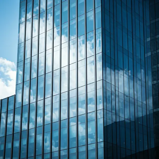 Fachada de rascacielos corporativo en Bogotá